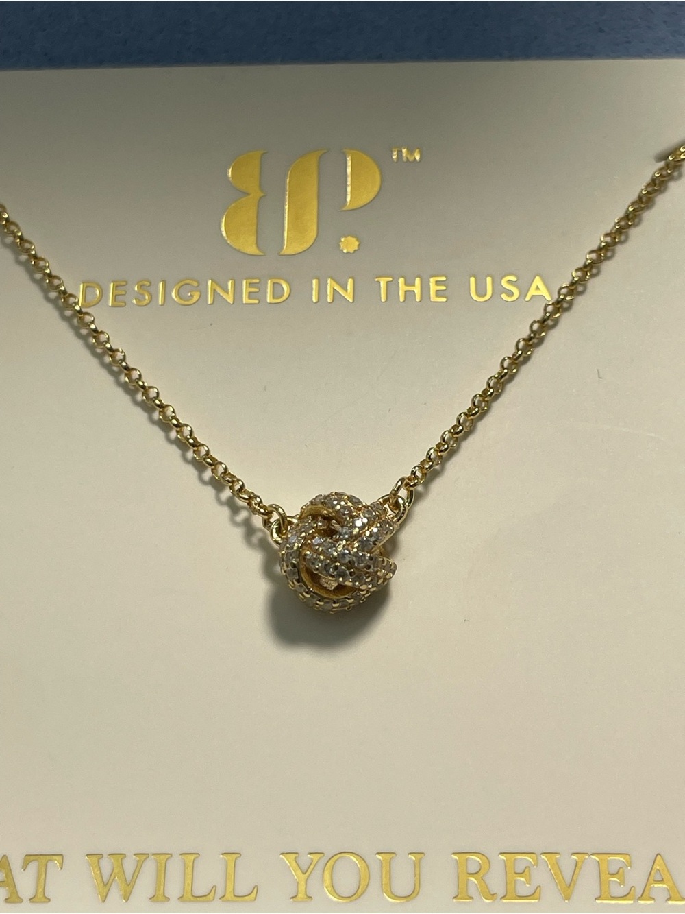 Bomb Party Sterling Club Vermeil “The Interlace Necklace” .925   W/Gold Plating